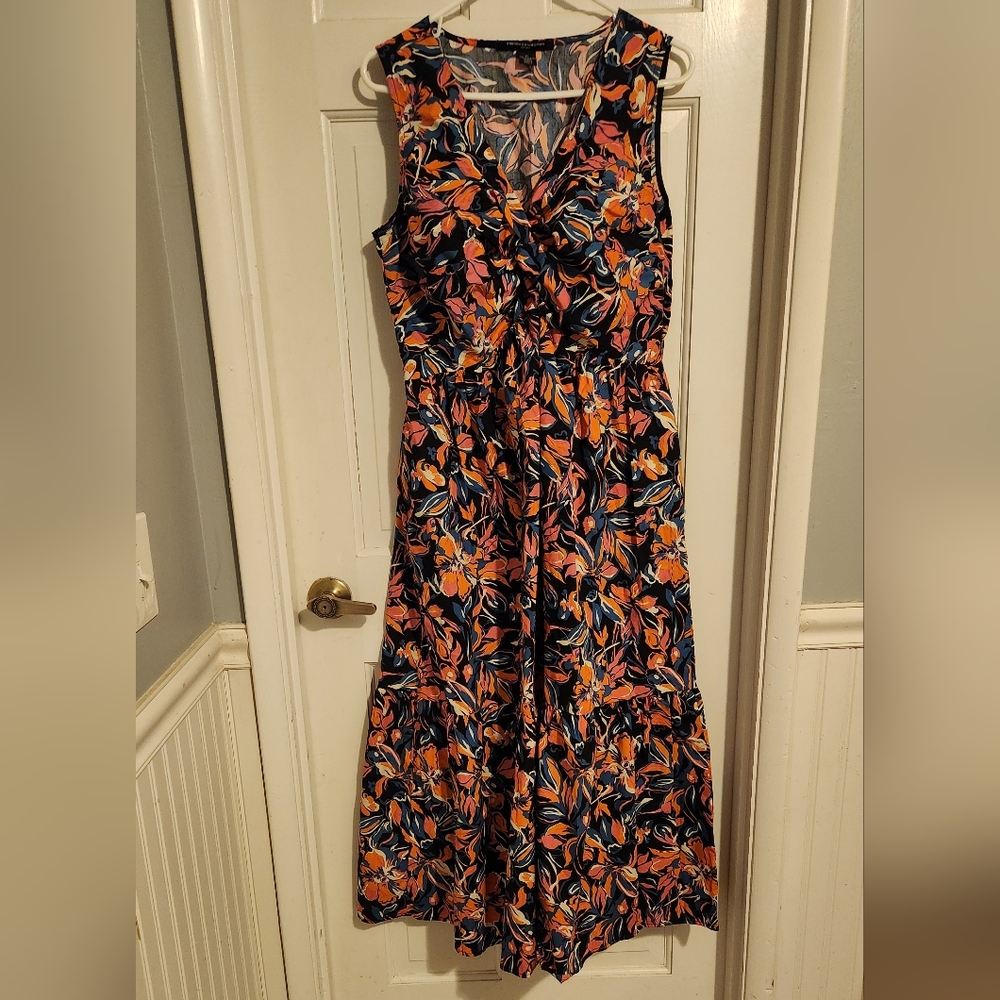 French Connection Vibrant Floral Maxi Dress, Size XL